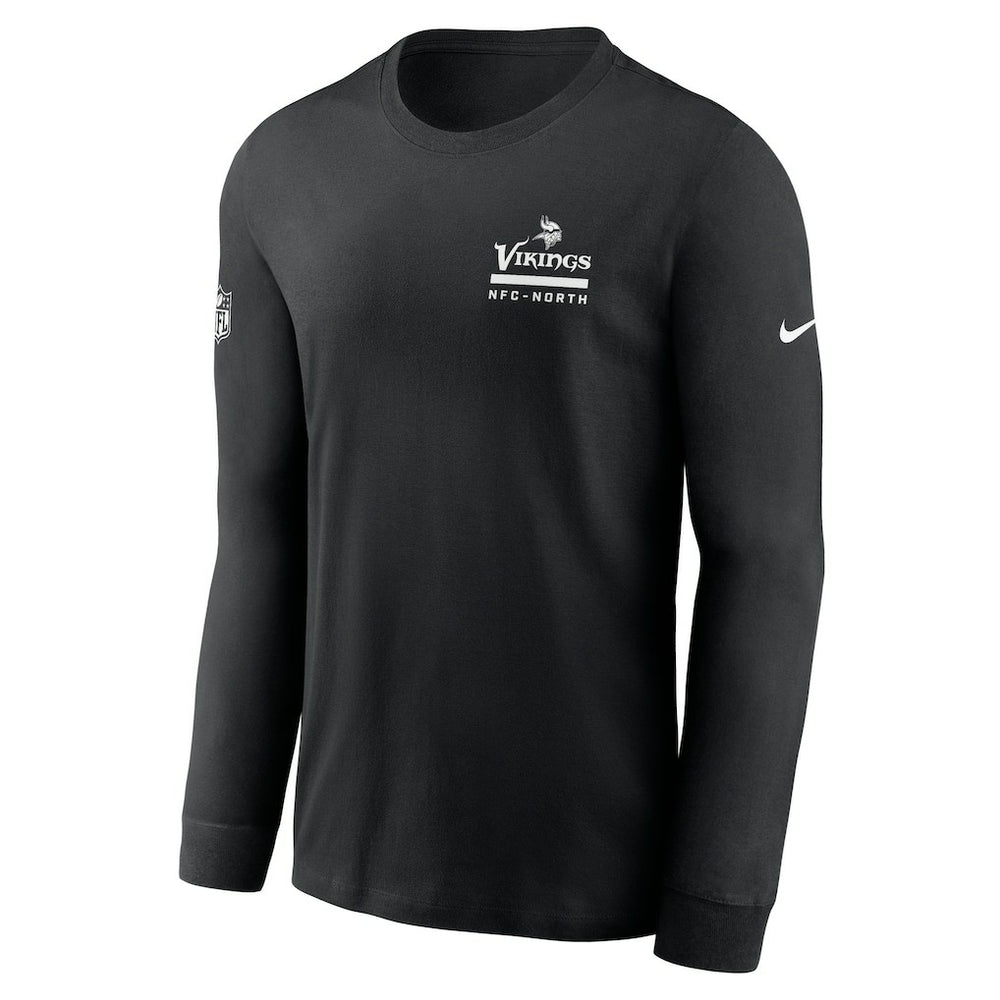 Minnesota Vikings Sideline Dri-FIT Long Sleeve T-Shirt Black