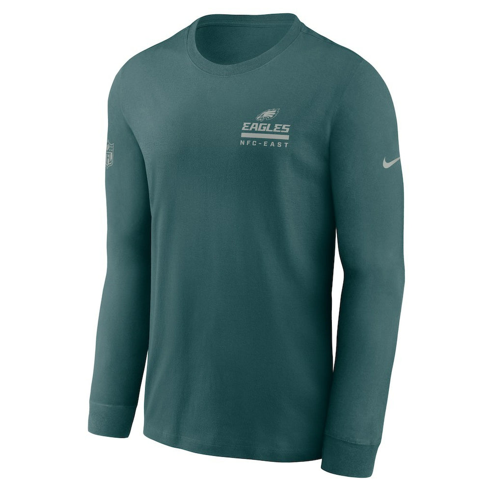 Philadelphia Eagles Sideline Dri-FIT Long Sleeve T-Shirt Midnight Green