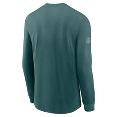 Philadelphia Eagles Sideline Dri-FIT Long Sleeve T-Shirt Midnight Green