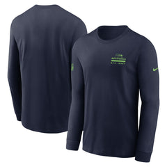 Seattle Seahawks Sideline Dri-FIT Long Sleeve T-Shirt College Navy