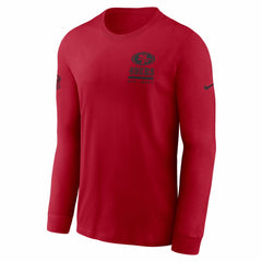 San Francisco 49ers Sideline Dri-FIT Long Sleeve T-Shirt Scarlet