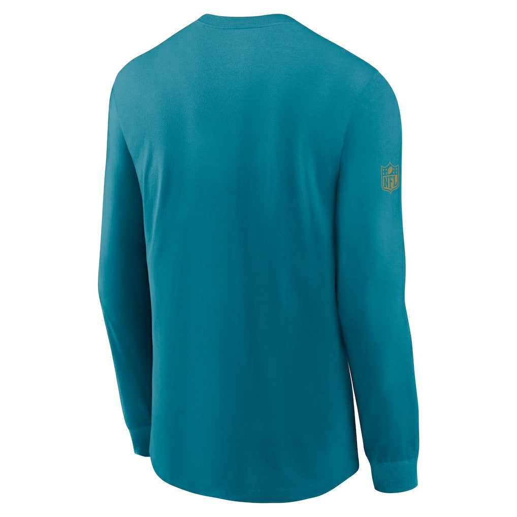 Jacksonville Jaguars Sideline Dri-FIT Long Sleeve T-Shirt Teal