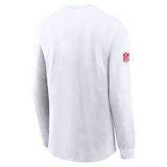 Kansas City Chiefs Sideline Dri-FIT Long Sleeve T-Shirt White