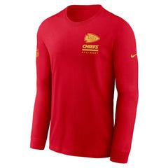 Kansas City Chiefs Sideline Dri-FIT Long Sleeve T-Shirt Red