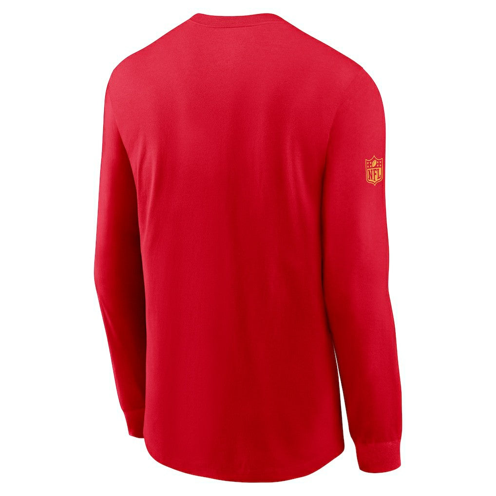 Kansas City Chiefs Sideline Dri-FIT Long Sleeve T-Shirt Red