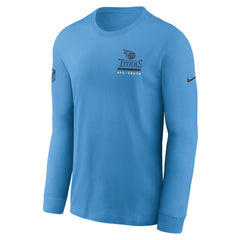 Tennessee Titans Sideline Dri-FIT Long Sleeve T-Shirt Light Blue