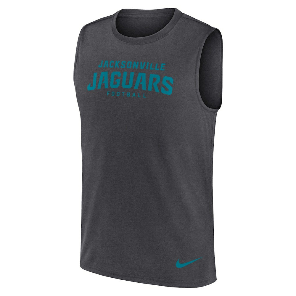 Jacksonville Jaguars Primetime Legend Dri-FIT Muscle Tank Top Charcoal