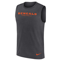 Cincinnati Bengals Primetime Legend Dri-FIT Muscle Tank Top Charcoal