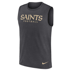New Orleans Saints Primetime Legend Dri-FIT Muscle Tank Top Charcoal