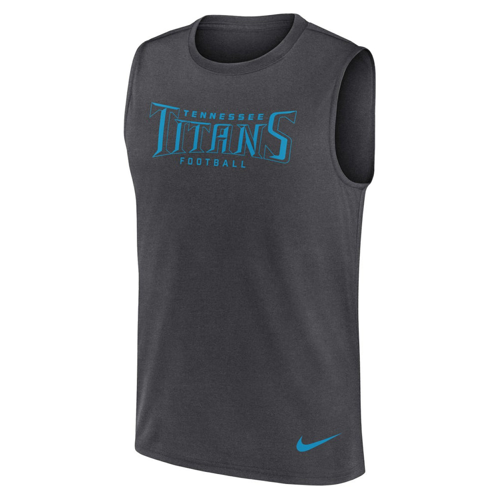 Tennessee Titans Primetime Legend Dri-FIT Muscle Tank Top Charcoal
