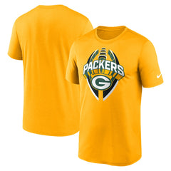 Green Bay Packers Legend Icon Performance T-Shirt Gold