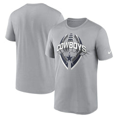 Dallas Cowboys Legend Icon Performance T-Shirt Silver