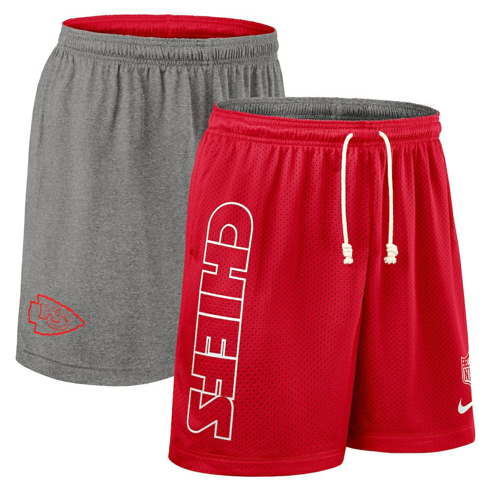 Kansas City Chiefs Sideline Reversible Dri-FIT Shorts Red