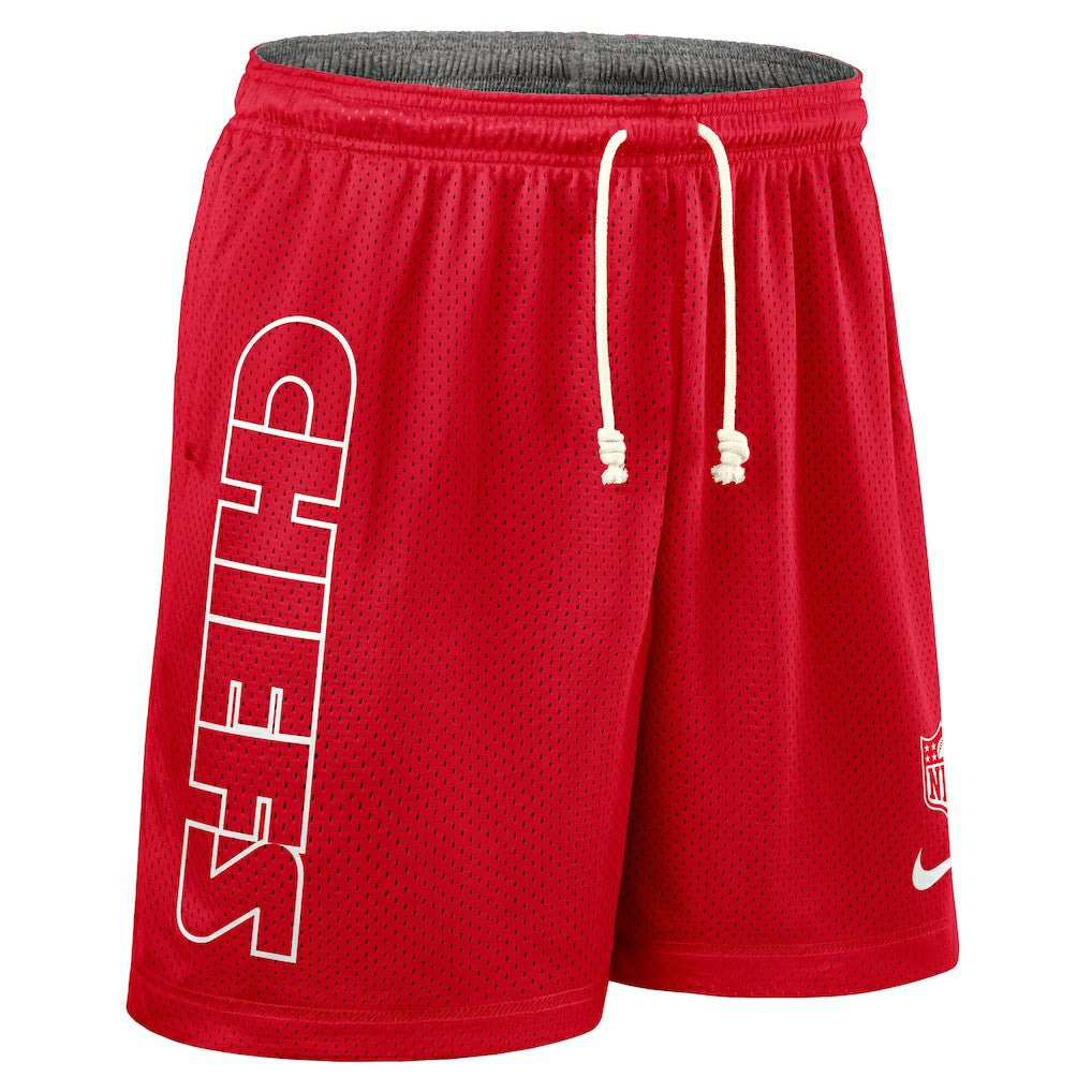 Kansas City Chiefs Sideline Reversible Dri-FIT Shorts Red