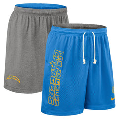 Los Angeles Chargers Sideline Reversible Dri-FIT Shorts Powder Blue