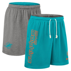 Miami Dolphins Sideline Reversible Dri-FIT Shorts Aqua