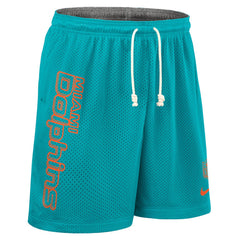 Miami Dolphins Sideline Reversible Dri-FIT Shorts Aqua