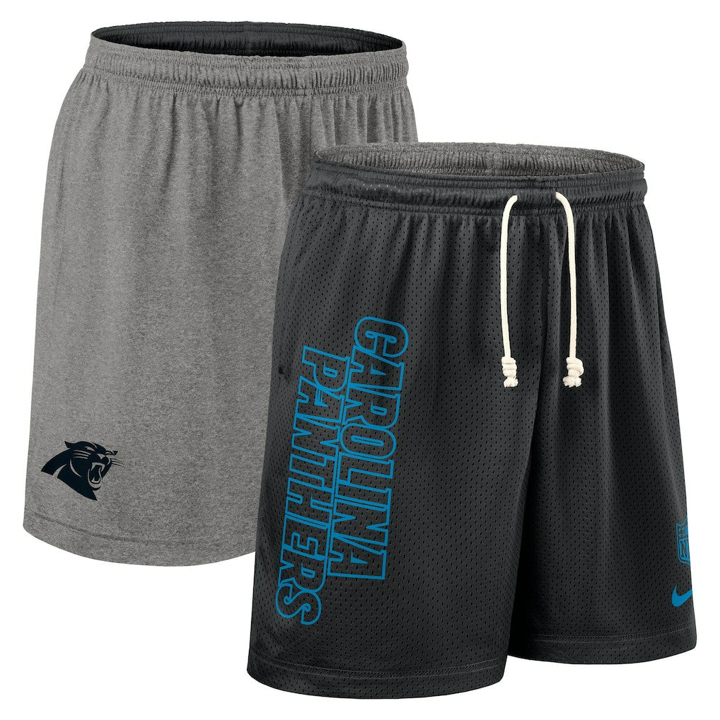 Carolina Panthers Sideline Reversible Dri-FIT Shorts Black