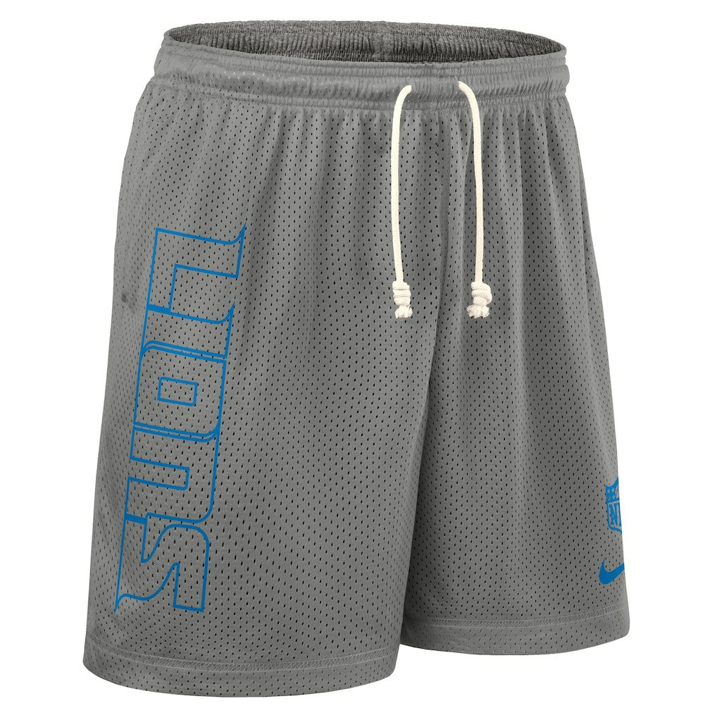 Detroit Lions Sideline Reversible Dri-FIT Shorts Gray
