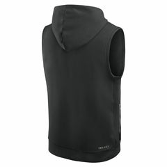New York Jets Sideline Standard Issue Dri-FIT Sleeveless Hoodie Black