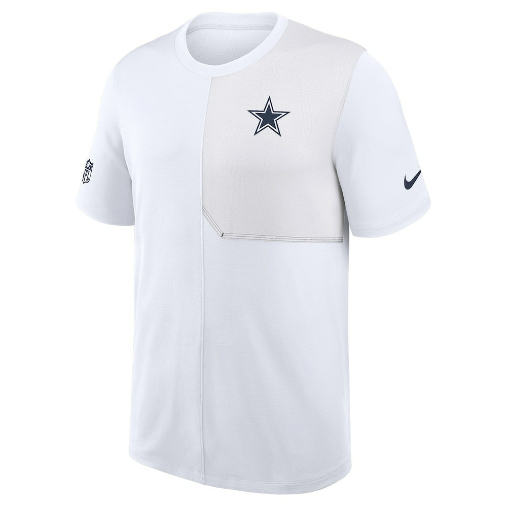Dallas Cowboys Sideline UV Dri-Fit Coach Shirt White
