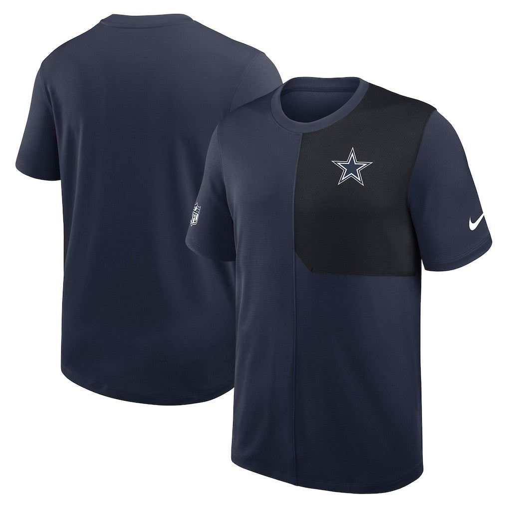 Dallas Cowboys Sideline UV Dri-Fit Coach Shirt Navy