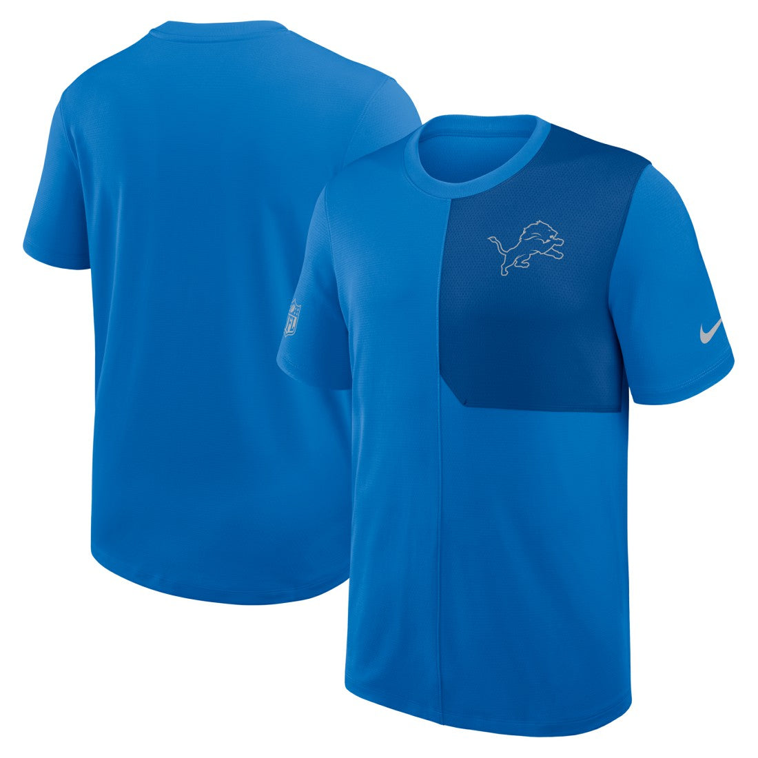 Detroit Lions Sideline UV Dri-Fit Coach Shirt Blue