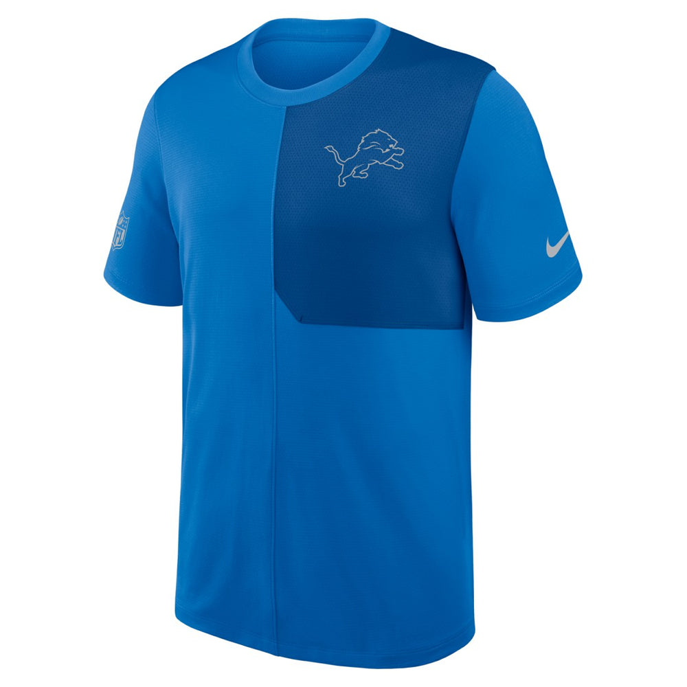 Detroit Lions Sideline UV Dri-Fit Coach Shirt Blue