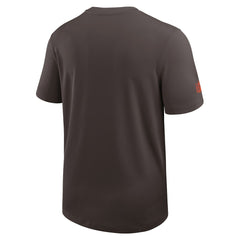 Cleveland Browns Sideline UV Dri-Fit Coach Shirt Brown