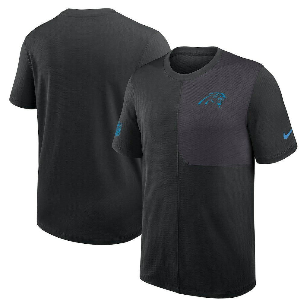 Carolina Panthers Sideline UV Dri-Fit Coach Shirt Black