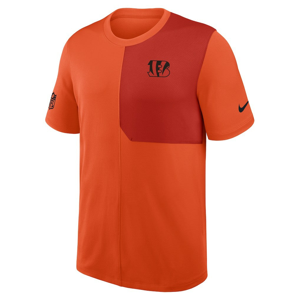 Cincinnati Bengals Sideline UV Dri-Fit Coach Shirt Orange