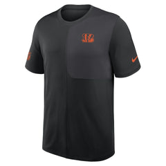 Cincinnati Bengals Sideline UV Dri-Fit Coach Shirt Black