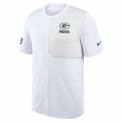 Green Bay Packers Sideline UV Dri-Fit Coach Shirt White
