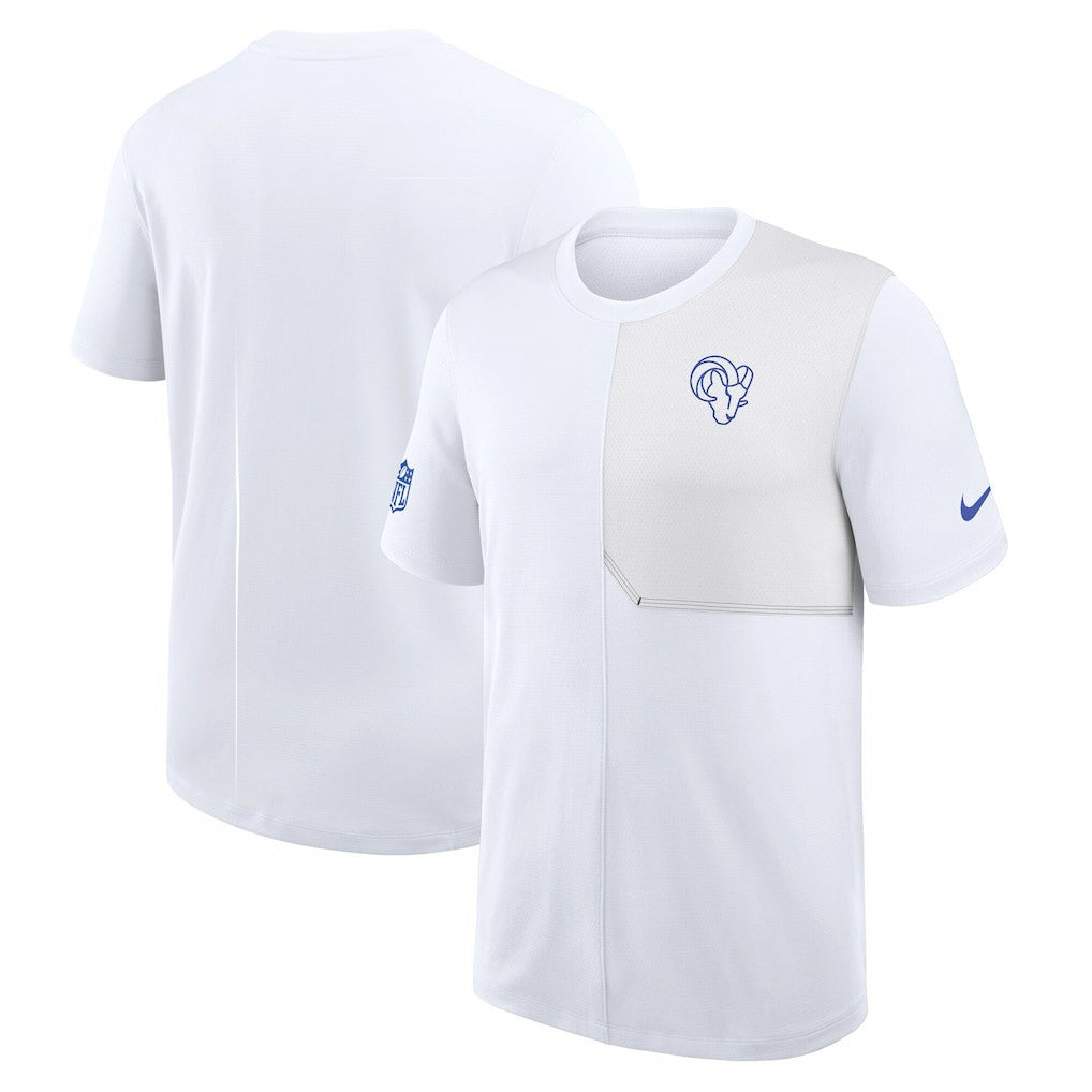 Los Angeles Rams Sideline UV Dri-Fit Coach Shirt White