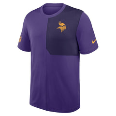 Minnesota Vikings Sideline UV Dri-Fit Coach Shirt Purple