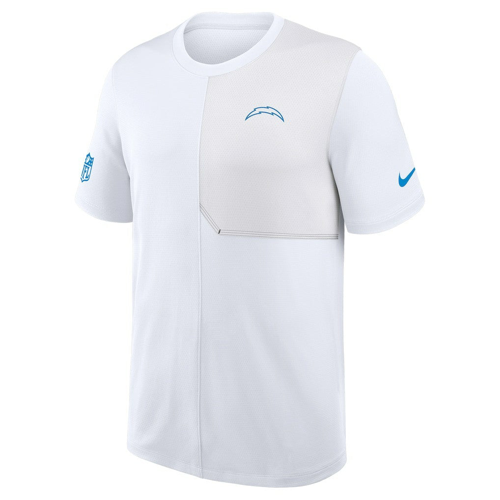 Los Angeles Chargers Sideline UV Dri-Fit Coach Shirt White