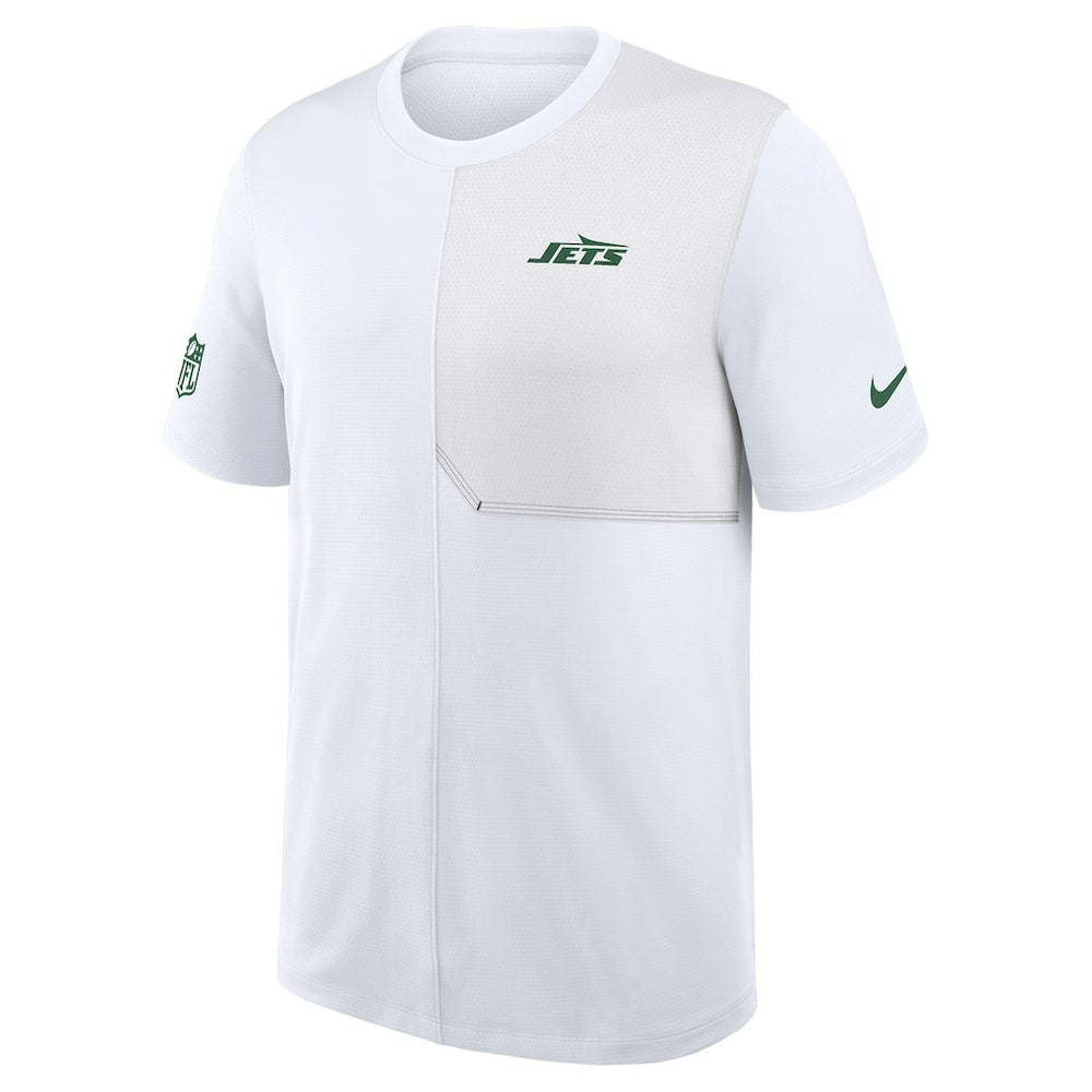 New York Jets Sideline UV Dri-Fit Coach Shirt White
