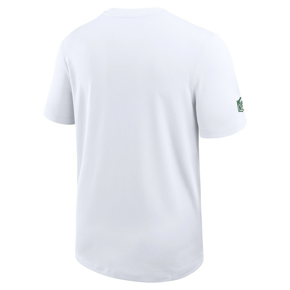 New York Jets Sideline UV Dri-Fit Coach Shirt White