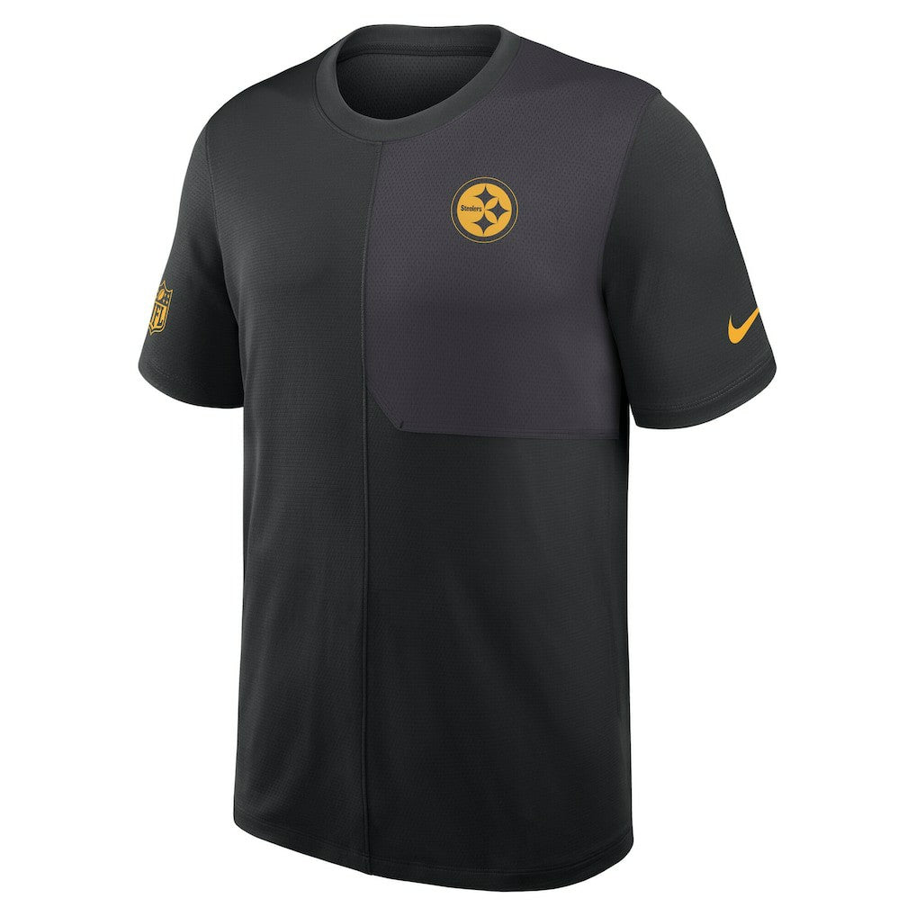Pittsburgh Steelers Sideline UV Dri-Fit Coach Shirt Black
