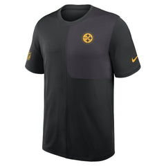 Pittsburgh Steelers Sideline UV Dri-Fit Coach Shirt Black