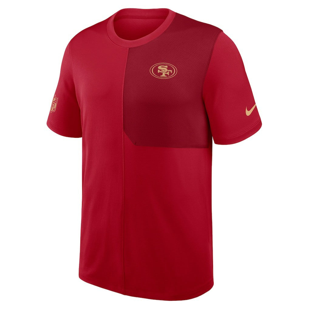 San Francisco 49ers Sideline UV Dri-Fit Coach Shirt Scarlet