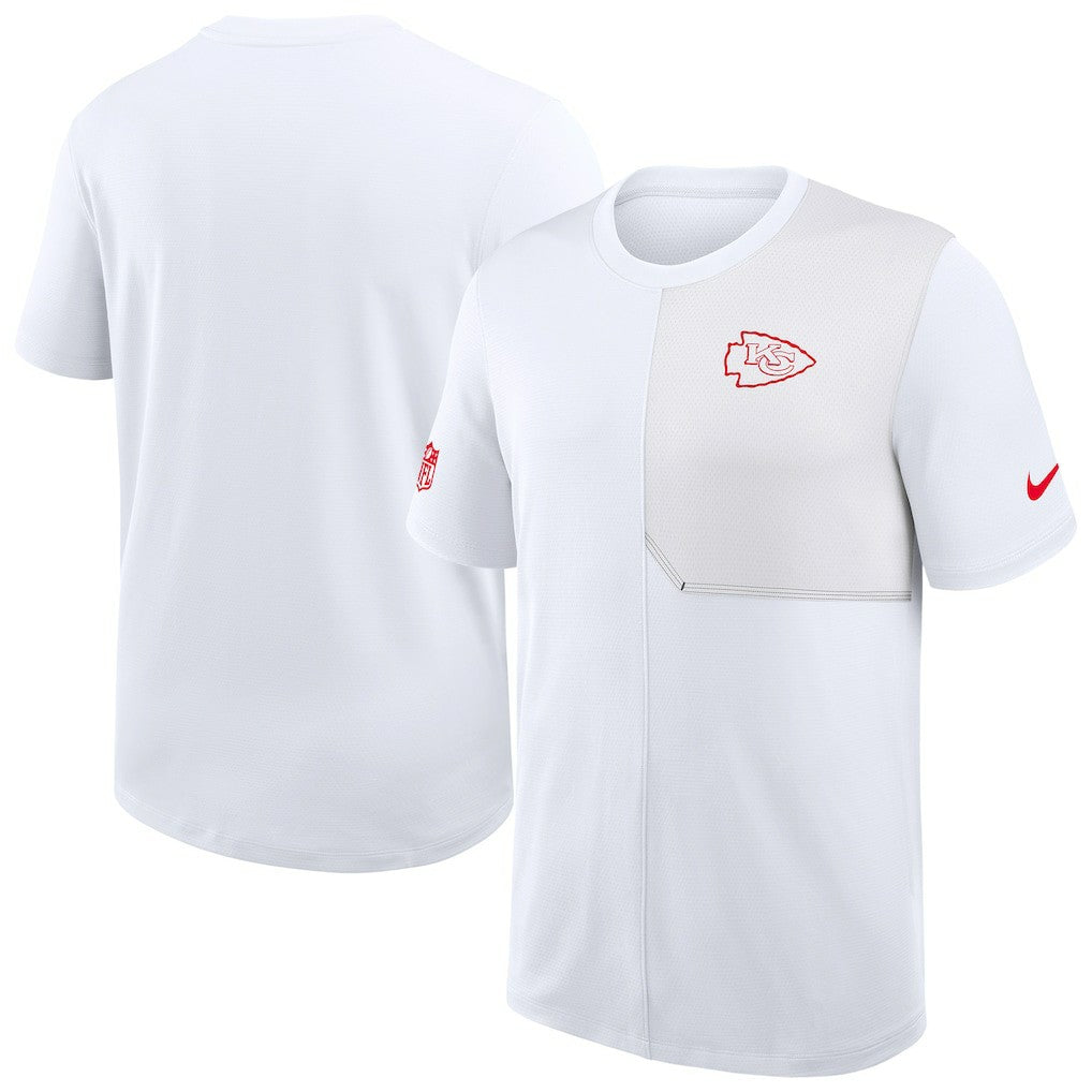 Kansas City Chiefs Sideline UV Dri-Fit Coach Shirt White