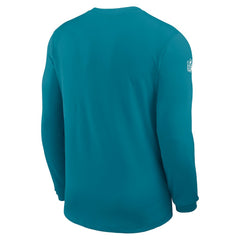 Jacksonville Jaguars Sideline Coach UV Dri-FIT Long Sleeve Shirt Teal