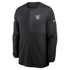 Las Vegas Raiders Sideline Coach UV Dri-FIT Long Sleeve Shirt Black
