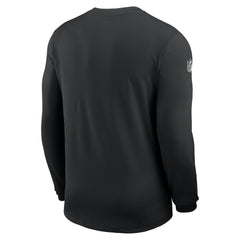 Las Vegas Raiders Sideline Coach UV Dri-FIT Long Sleeve Shirt Black