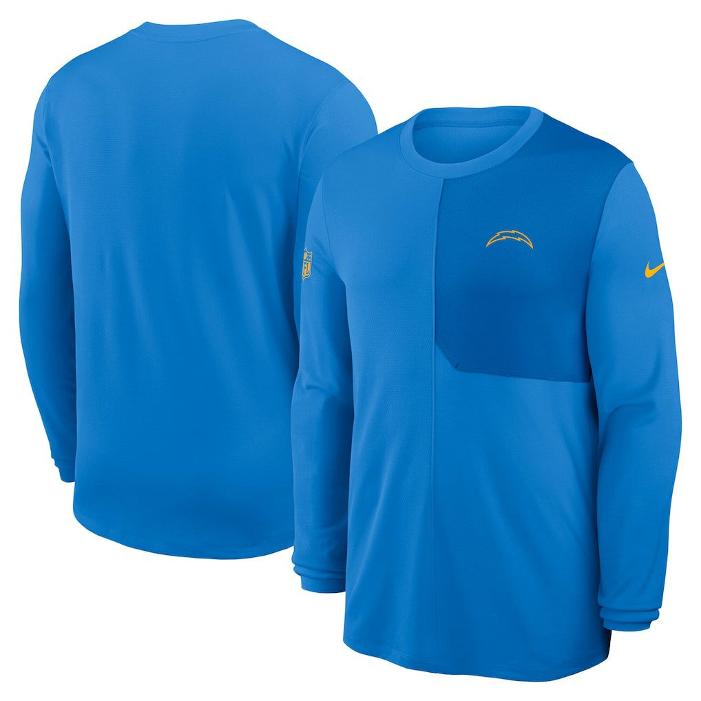 Los Angeles Chargers Sideline Coach UV Dri-FIT Long Sleeve Shirt Powder Blue