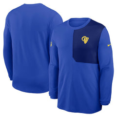 Los Angeles Rams Sideline Coach UV Dri-FIT Long Sleeve Shirt Royal