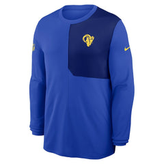Los Angeles Rams Sideline Coach UV Dri-FIT Long Sleeve Shirt Royal
