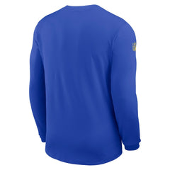 Los Angeles Rams Sideline Coach UV Dri-FIT Long Sleeve Shirt Royal