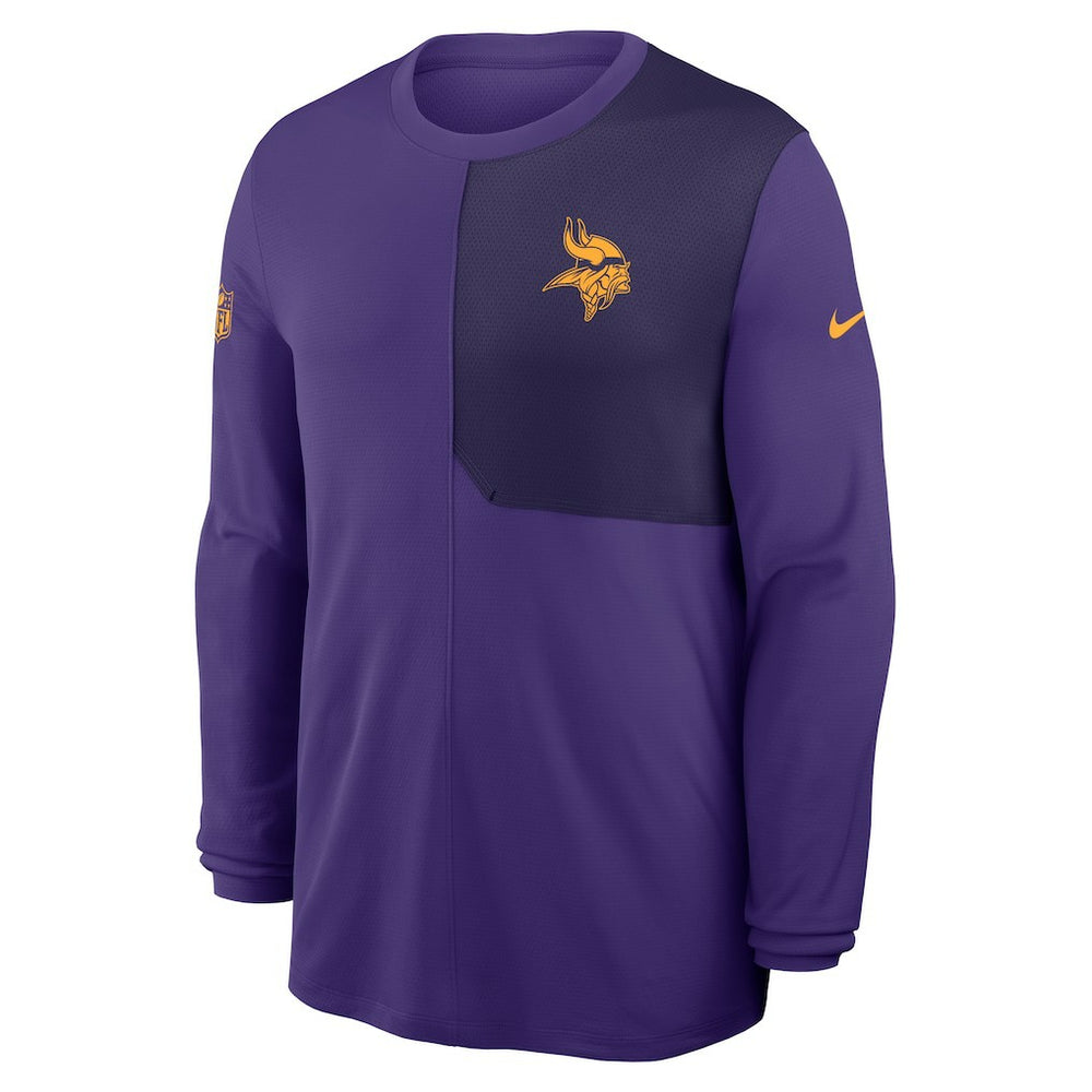 Minnesota Vikings Sideline Coach UV Dri-FIT Long Sleeve Shirt Purple